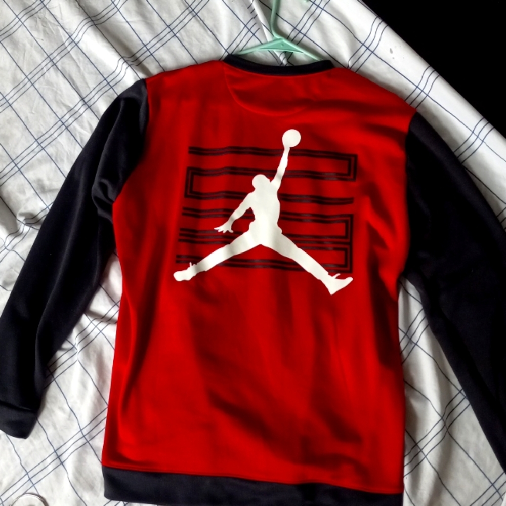 Black and red Jordan jacket
